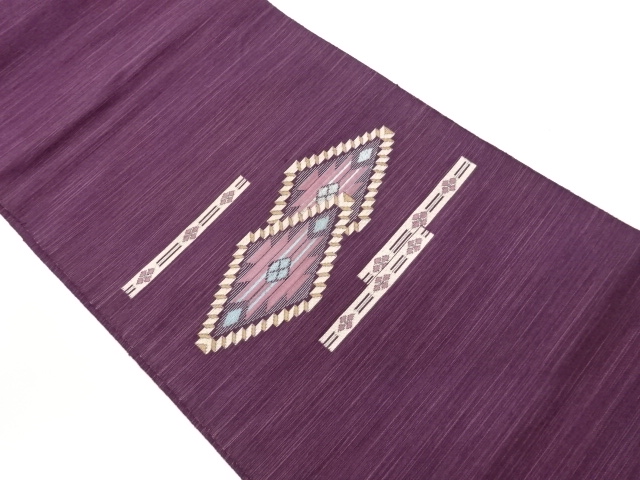 JAPANESE NAGOYA OBI / WOVEN GEOMETRIC